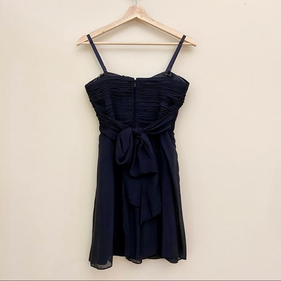 BCBG Black Silk Sweetheart Strapless Mini Cocktail Party Dress Women’s 4/Small - Picture 5 of 7